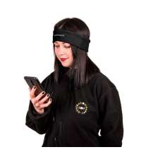 Наушники проводные MARKIZ с повязкой, черный, флис