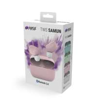 Наушники беспроводные Hiper TWS SAMUN, розовые