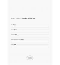 Блокнот SHADY JUNIOR с элементами планирования,  А6, оранжевый, кремовый блок в клетку