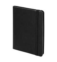 Блокнот SHADY JUNIOR с элементами планирования,  А6, черный, кремовый блок в клетку