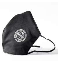 Бесклапанная фильтрующая маска RESPIRATOR 800 HYDROP черная с логотипом в фирменном пакете