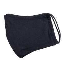 Маска х/б защитная, не медицинская, многоразовая двухслойная, черная