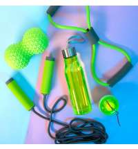 Тренажер POWER BALL, зеленое яблоко, пластик, 6х7,3см;16+