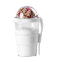 Контейнер для еды YOPLAT с ложкой, пластик