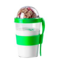 Контейнер для еды YOPLAT с ложкой, пластик