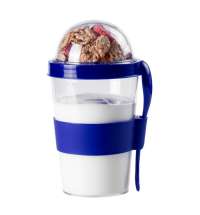 Контейнер для еды YOPLAT с ложкой, пластик