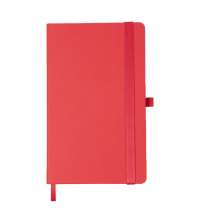 Ежедневник недатированный HAMILTON, A5, алый, кремовый блок