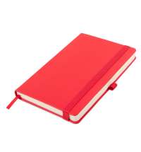 Ежедневник недатированный HAMILTON, A5, алый, кремовый блок