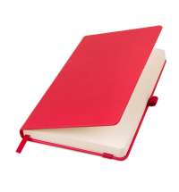 Ежедневник недатированный HAMILTON, A5, алый, кремовый блок
