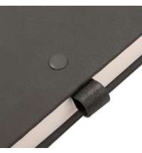 Ежедневник недатированный HAMILTON, A5, темно-серый, кремовый блок