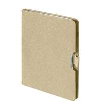 Блокнот MEMO, размер 130*170 мм, бежевый, блок в клетку