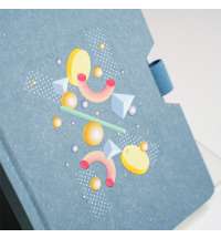 Блокнот MEMO, размер 130*170 мм, серый, блок в клетку