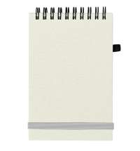 Блокнот на спирали MEMO, размер 95х145 мм, бежевый, блок в клетку