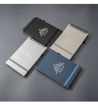 Блокнот на спирали MEMO, размер 95х145 мм,белый, блок в клетку