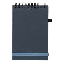 Блокнот на спирали MEMO, размер 95х145 мм, синий, блок в клетку