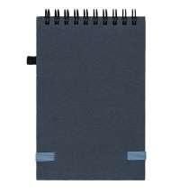Блокнот на спирали MEMO, размер 95х145 мм, синий, блок в клетку