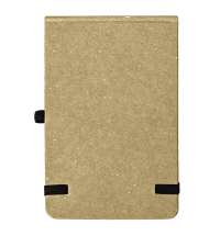 Блокнот MEMO, размер 90х140 мм,бежевый, блок в клетку