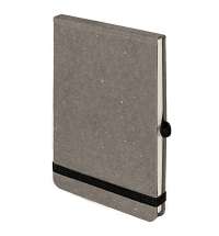 Блокнот MEMO, размер 90х140 мм, серый, блок в клетку