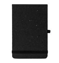 Блокнот MEMO, размер 90х140 мм, черный, блок в клетку