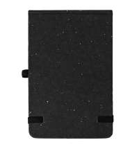 Блокнот MEMO, размер 90х140 мм, черный, блок в клетку