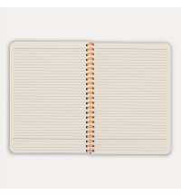 Блокнот на двойной пружине HELIX, 143 х 205 мм, черный с оранжевым, блок в линейку