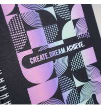 Блокнот на двойной пружине HELIX, 143 х 205 мм, черный с оранжевым, блок в линейку