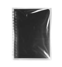 Блокнот на двойной пружине HELIX MINI, 105 х 150  мм, черный, блок в клетку