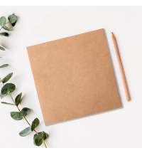 Скетчбук-блокнот BLOCK, 145 х 145  мм, крафт, картон, нелинованный