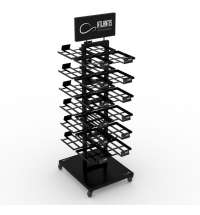 Стойка напольная_ATLANTIS BLACK RETAIL DOUBLE SIDE DISPLAY