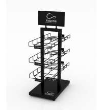 Стойка настольная_ATLANTIS BLACK RETAIL DOUBLE SIDE DISPLAY