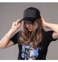 Бейсболка FLICK, 5 клиньев, пластиковая застежка