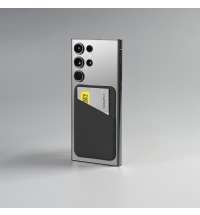 Чехол для карты на телефон Simply, самоклеящийся 65 х 97 мм, черный, PU