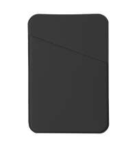 Чехол для карты на телефон Simply, самоклеящийся 65 х 97 мм, черный, PU