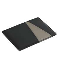 Чехол для карт Simply с тремя косыми карманами, черный/серый, PU