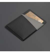 Чехол для карт Simply с тремя косыми карманами, черный/серый, PU