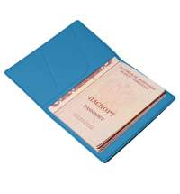 Обложка для паспорта Simply, 13.5 х 19.5 см, голубая, PU