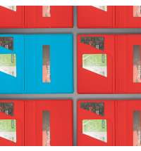 Обложка для паспорта Simply, 13.5 х 19.5 см, красная, PU