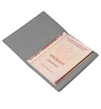 Обложка для паспорта Simply, 13.5 х 19.5 см, серая, PU