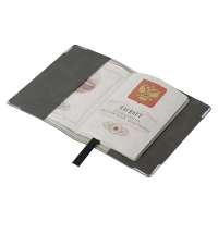Обложка для паспорта Luma,темно-серая