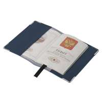 Обложка для паспорта Luma,темно-синяя