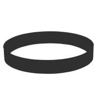 Браслет силиконовый FEST; 20 x 1,2 x 0,2 см; черный; силикон