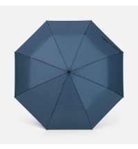 Зонт складной Classic, темно-синий с темной ручкой