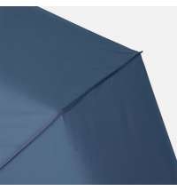 Зонт складной Classic, темно-синий с темной ручкой