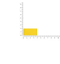 Лейбл из ПВХ Dzeta, XS, желтый