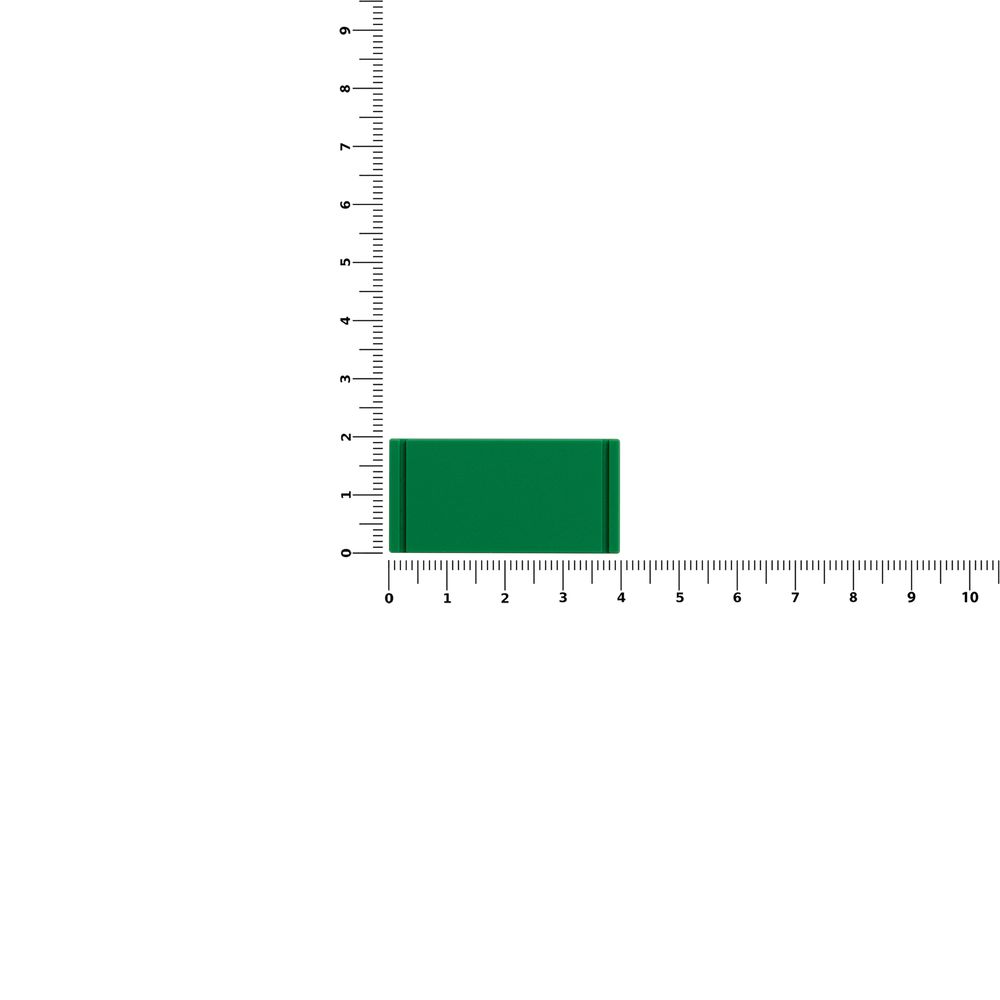 Лейбл из ПВХ Dzeta, XS, зеленый
