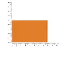 Лейбл из ПВХ Dzeta, XL, оранжевый