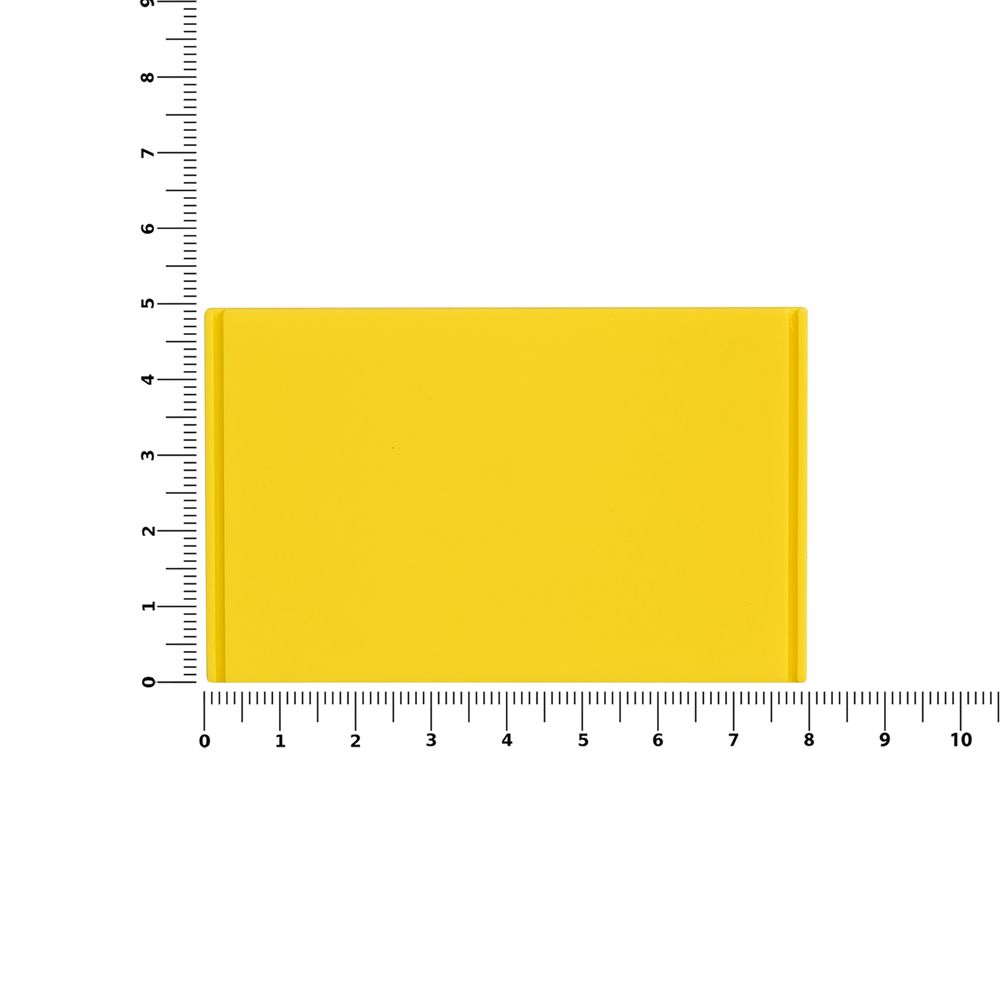 Лейбл из ПВХ Dzeta, XL, желтый