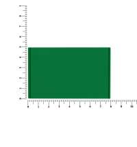 Лейбл из ПВХ Dzeta, XL, зеленый