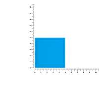 Лейбл из ПВХ Dzeta, L, голубой