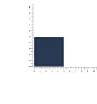 Лейбл из ПВХ Dzeta, L, темно-синий